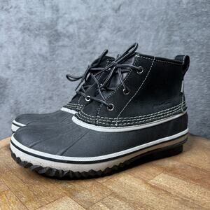 Eddie Bauer Boots Hunt Pac Womens 8 Black Weather Edge Rain Shoes